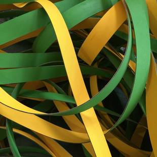 金龙织机械绿黄平126皮带现做3纺5M橡M胶加厚尼龙片基带 可定制小