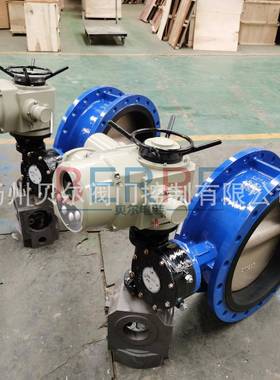 贝尔D94J国标253垂直惠板式铸钢2法兰电动脱硫蝶阀价格优阀板5107