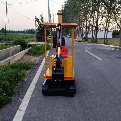 履带式小型电动挖掘机1度0旋转电动 钩机8 游乐535场儿童挖机