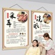 特色采耳实木挂画海报墙贴纸洗眼洗鼻耳烛按摩足疗店卷轴画装 饰画