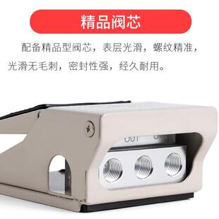 气动脚踏开关一进二出FV420脚踩控制阀FV320气缸换向阀4F210