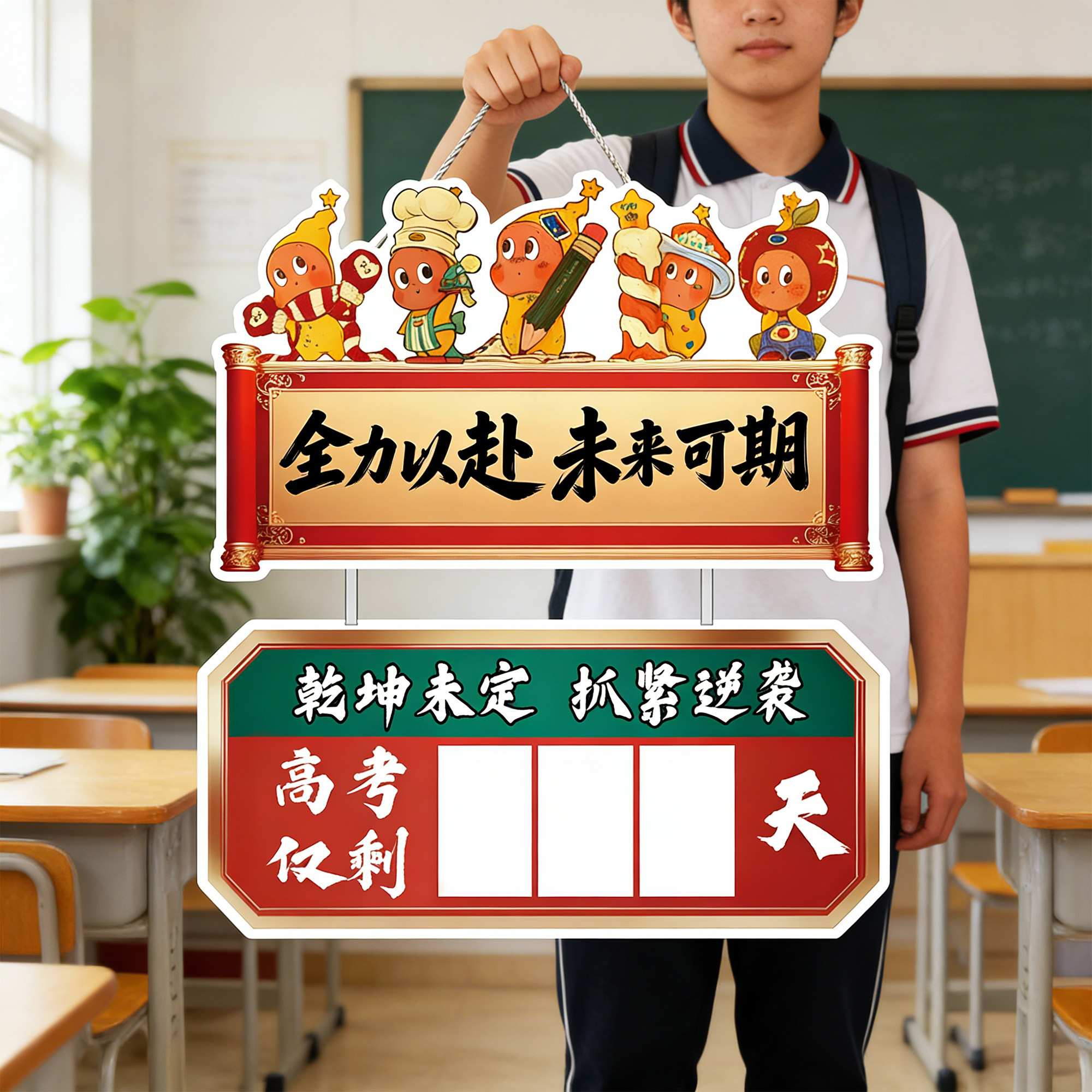 高考倒计时提醒牌2026年距离中考日历一百天星星人家用考试剩余天数创意挂墙学校教室学习励志标语墙贴提示牌,文具电教/文化用品/商务用品,台历,淘宝优惠券,粉丝福利购,淘宝优惠卷