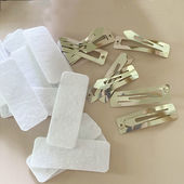 不织布diy材料5 6cm方型bb夹水滴夹椭圆夹无纺布组合手工饰品配件