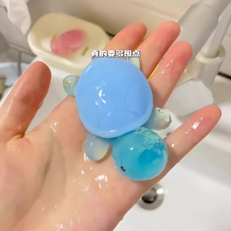 可爱萌趣小乌龟香皂儿童洗澡亲肤温和手工精油皂卡通摆件网红肥皂