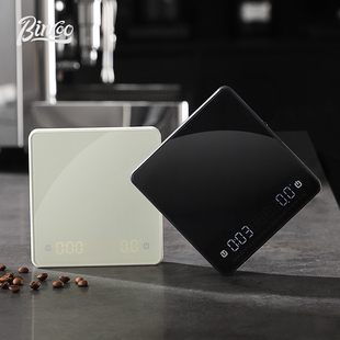 Bincoo咖啡电子秤手冲意式镜面专业计时流速电子称厨房秤烘焙称