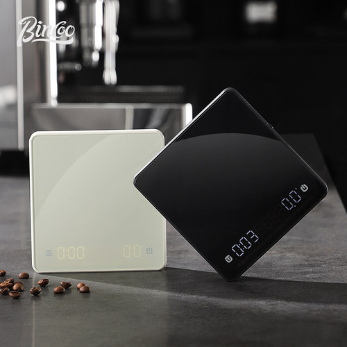 Bincoo咖啡电子秤手冲意式镜面专业计时流速电子称厨房秤烘焙称