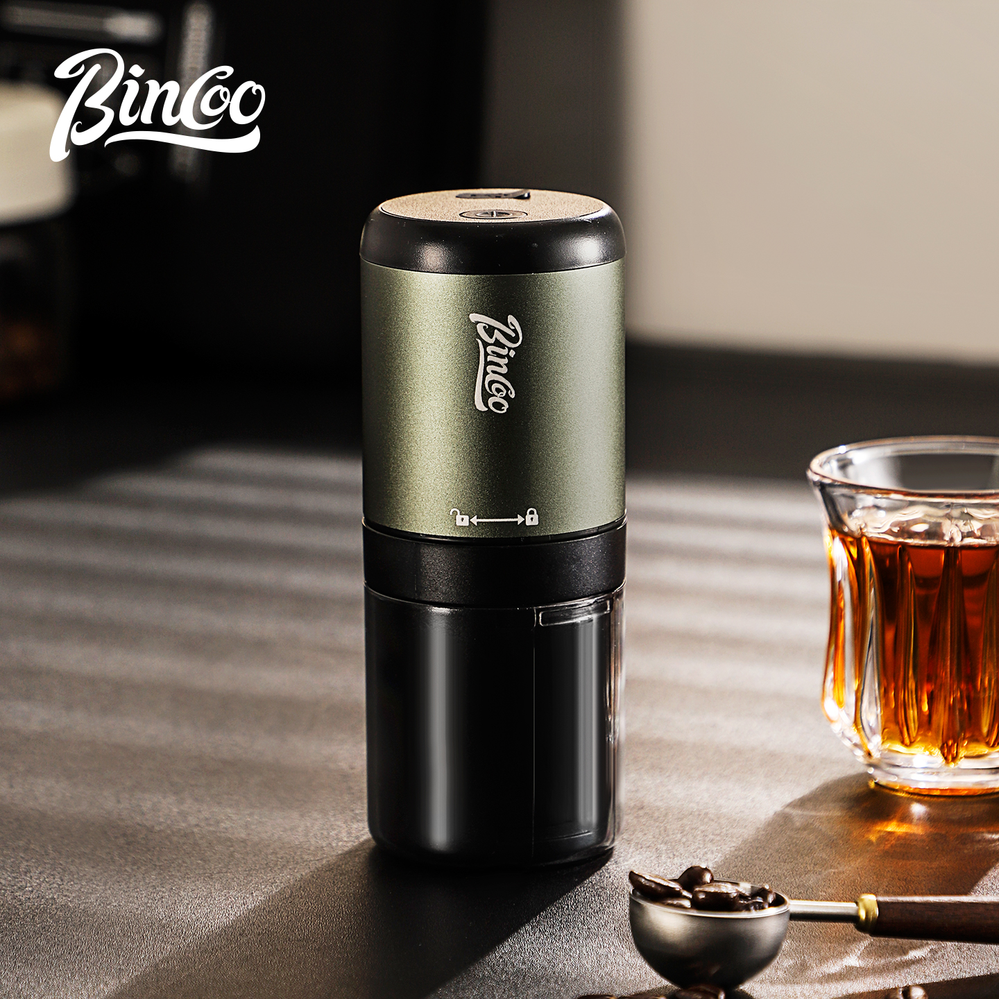 Bincoo电动磨豆机小型便携钢芯咖啡豆研磨机器意式咖啡机咖啡器具