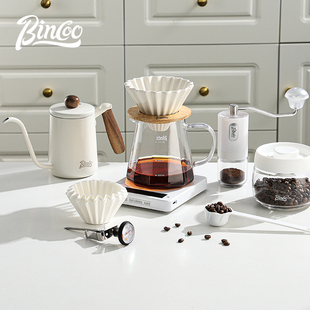 Bincoo手冲咖啡壶滤杯分享壶咖啡器具套装 陶瓷v60折纸过滤器漏斗