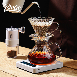v60滤杯萃取杯分享壶手冲壶过滤器咖啡器具 Bincoo手冲咖啡壶套装
