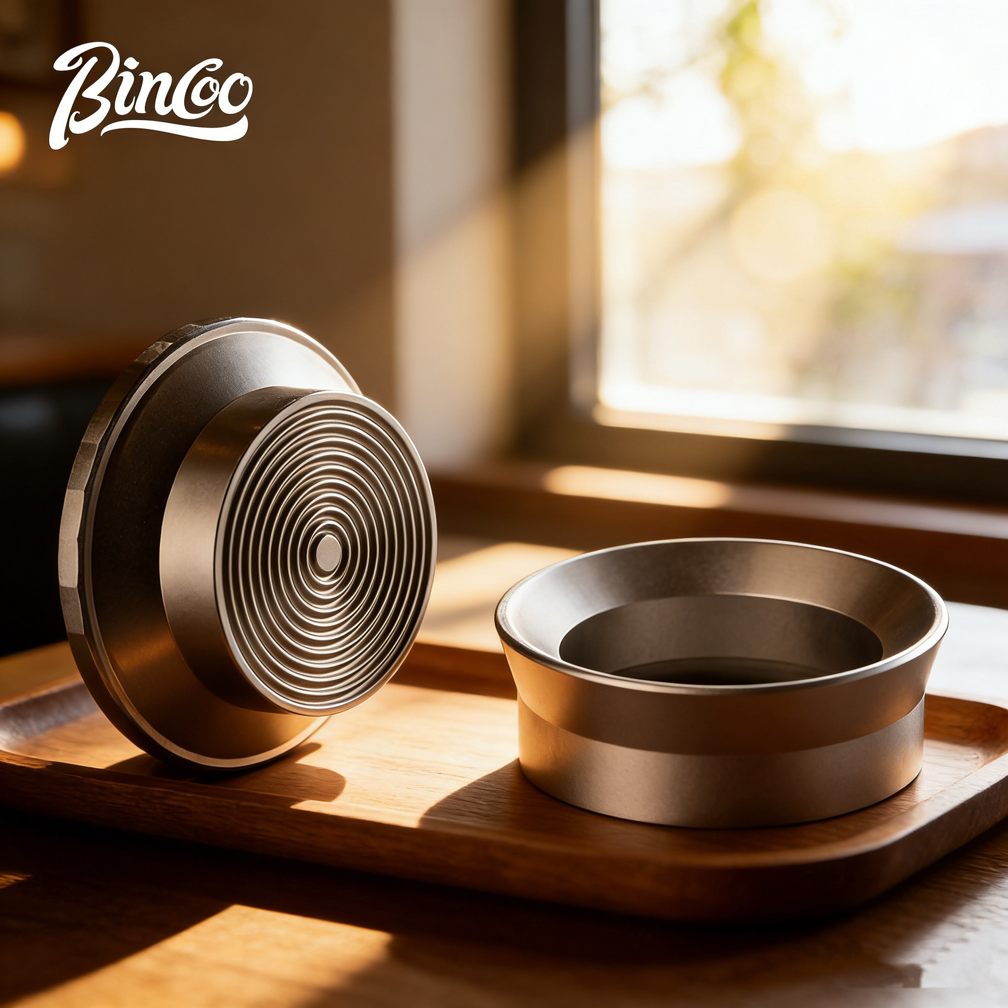Bincoo摩卡壶专用接粉环接粉器布粉器压粉器装填粉器防飞粉不撒粉