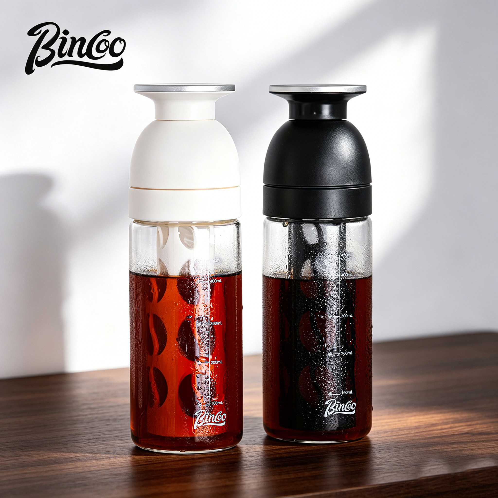 Bincoo冰沁玻璃冷萃杯咖啡杯便携随行水杯冷萃瓶冷泡杯子美式水壶