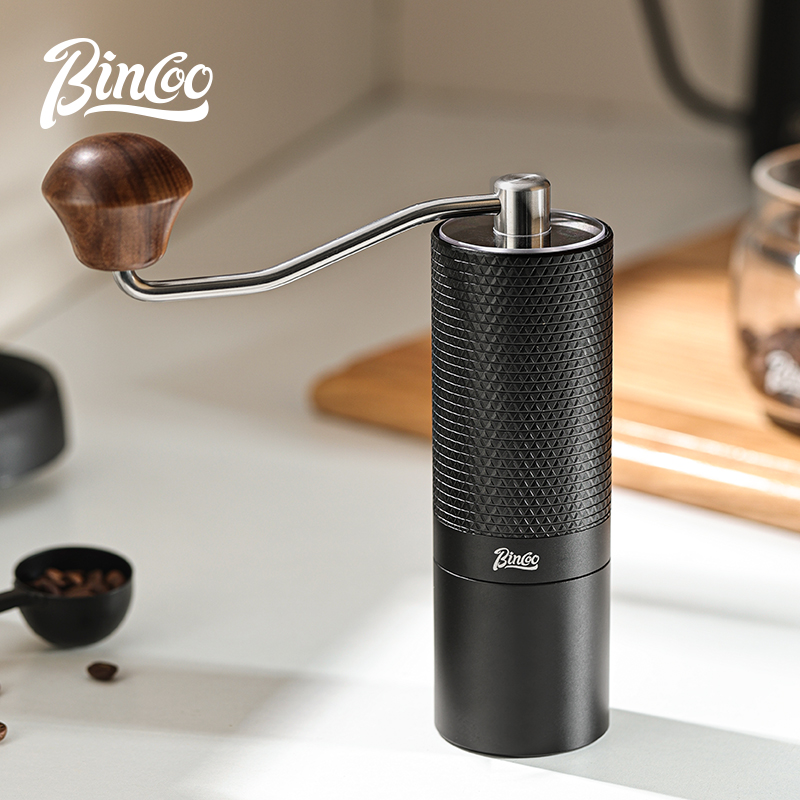 bincoo手摇磨豆机 咖啡豆研磨机手磨咖啡机磨豆器手动CNC六角钢芯