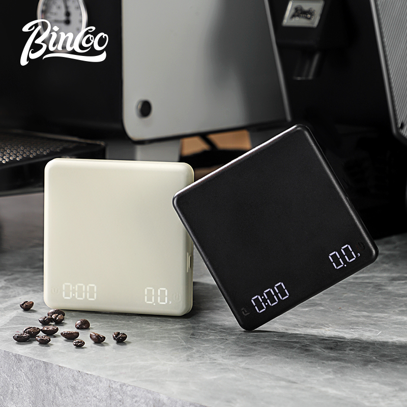 Bincoo咖啡电子秤 mini智能咖啡豆称重 手冲流速粉水比计时专用称