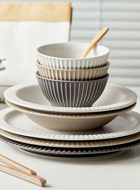 碗家用2025新款高级感陶瓷釉下彩斗笠面碗双耳汤碗特别好看的饭碗