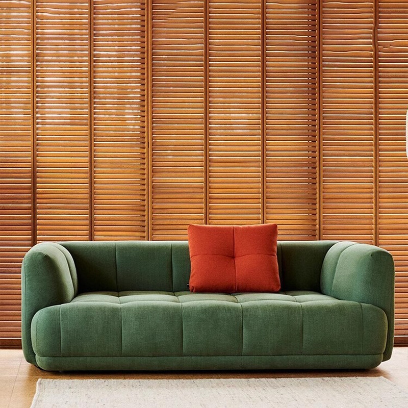 北欧轻奢艺术棉麻沙发客厅现代简约三人位沙发设计师小户型直排