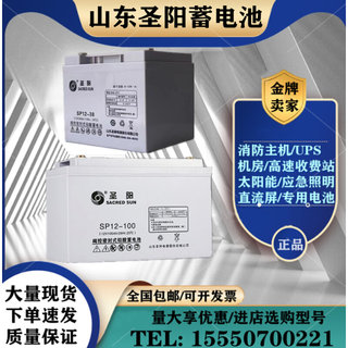 圣阳铅酸蓄电池SP12-100/12V7A12A17A18A20A24A33A38A50A65AH应急