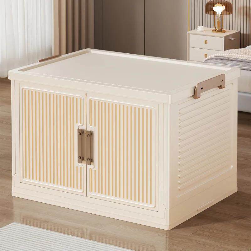 收纳箱家用储物柜多层折叠衣柜衣服收纳筐整理盒玩具零食置物架子