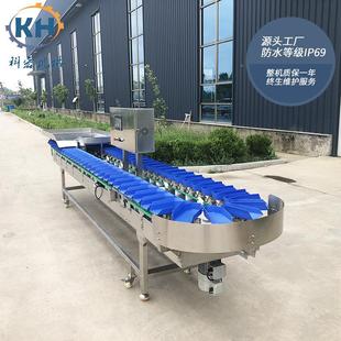 白拣鸡三黄机鸡自条动称重分机 鸡腿鸡爪重量237分选 肉禽自动分