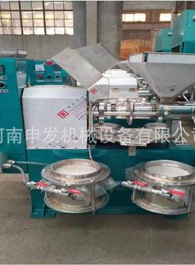 菜籽熟榨热榨榨机 套花生油榨油油设ERC备 全自动螺全旋榨油机