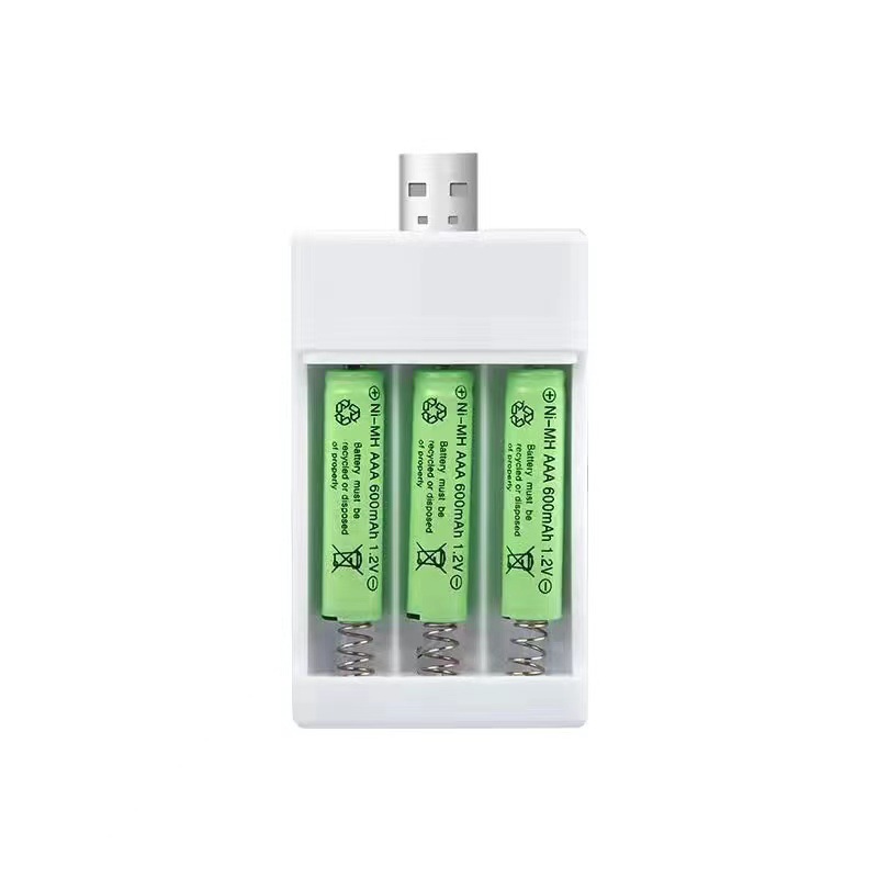 充电池套装7号1.2V三槽USB