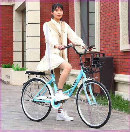 自行车女式成人轻便普通男女学生女士成年通勤车淑女上班单车复