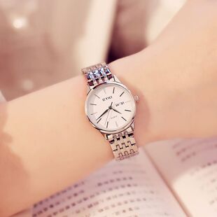 艾奇EYKI手表女学生简约气质时尚情侣一对钢带防水石英女士手表