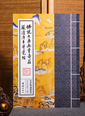 正版无量寿经原文注音版 繁体竖排大字拼音版 佛说大乘无量寿经拼音版 佛学入门诵读本 中华经典诵读教材 团结出版社会集本夏莲居