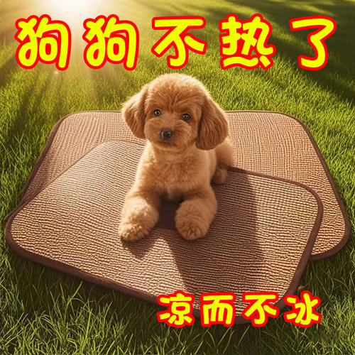 宠物凉席夏天猫咪睡垫降温藤凉垫