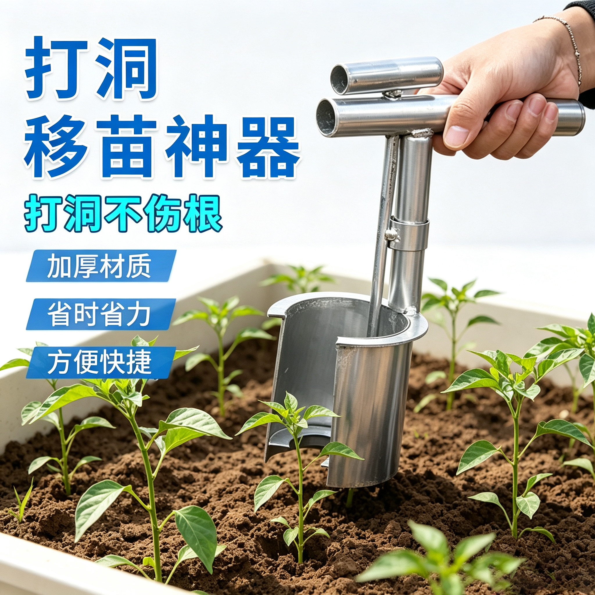 栽苗移苗神器打洞器挖洞铲西瓜图片