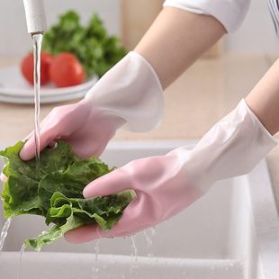 家用乳胶手套防水做家务橡胶洗碗神器耐用防滑胶皮手套不伤手洗碗
