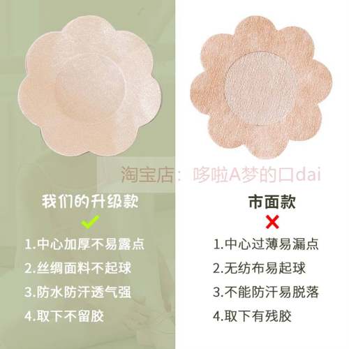 胸贴舞蹈生专用儿童女童无痕隐形乳贴防凸夏季透气跳舞肉色防走光