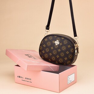 女包斜挎包韩版 时尚 百搭软皮单肩三层小包 潮秋季 女士包包2021新款