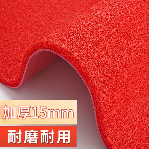 入户门地垫家用门口进门红地毯玄关防滑垫丝圈可裁剪脚垫Zpvc垫子