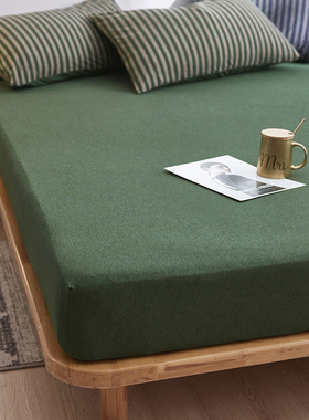 订做定制全棉天竺棉纯棉针织棉v榻榻米床笠床罩床垫套床包09m13