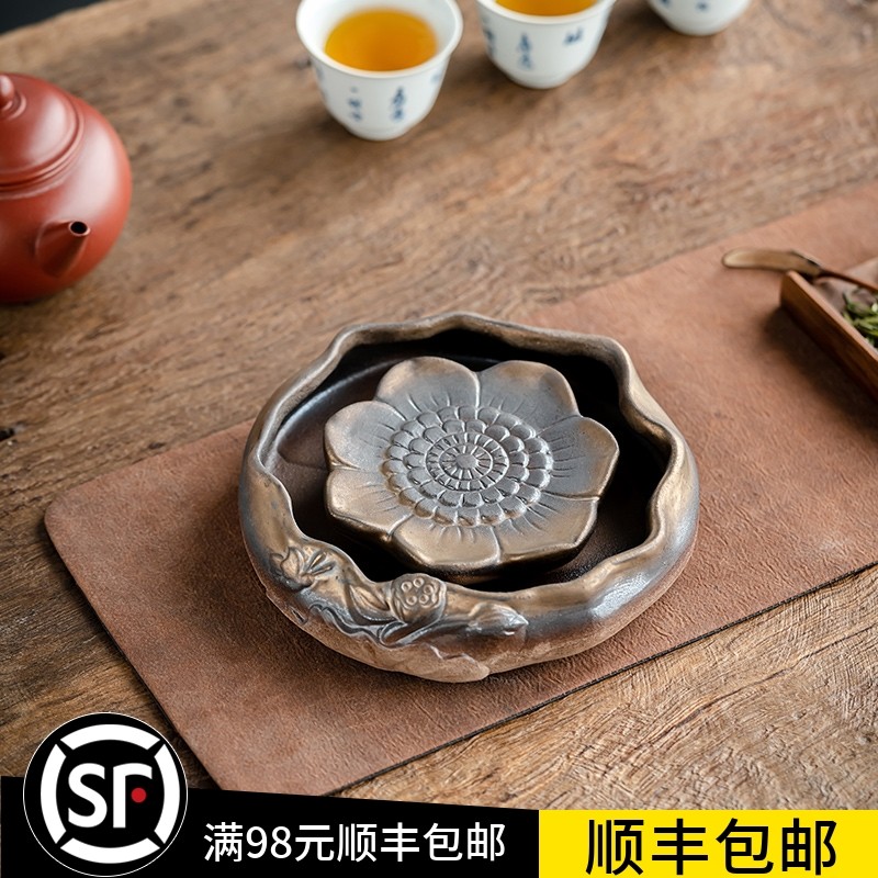 迷你家用干泡小号茶盘现代简约紫砂茶台禅意陶瓷茶托盘壶承储水式,餐饮具,茶道/零配,淘宝优惠券,粉丝福利购,淘宝优惠卷