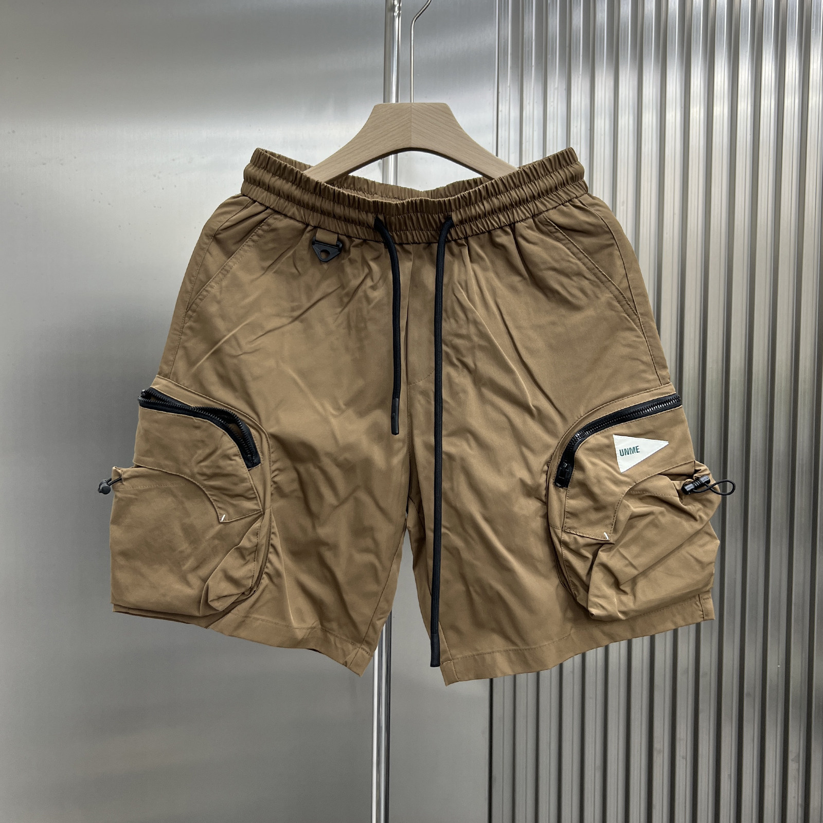 美式复古宽松工装短裤男夏季拉链口袋休闲裤机能风薄款五分裤潮牌,男装,休闲裤,淘宝优惠券,粉丝福利购,淘宝优惠卷