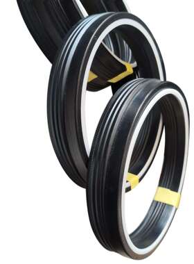 黑色PSE组合V型密封件橡胶 夹布材质油封拉杆封