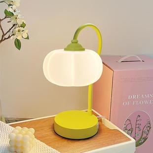 小夜灯奶油南瓜灯具中山卧室台灯花苞床头2025风新款 护眼创意书房