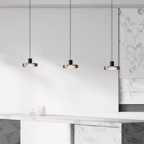 意式极简餐厅吧台吊灯艺术玻璃设计师卧室灯现代简约床头小吊灯主