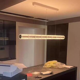 FLOS长条餐厅吊灯设计师创意水晶玻璃现代简约吧台工作室长条灯具