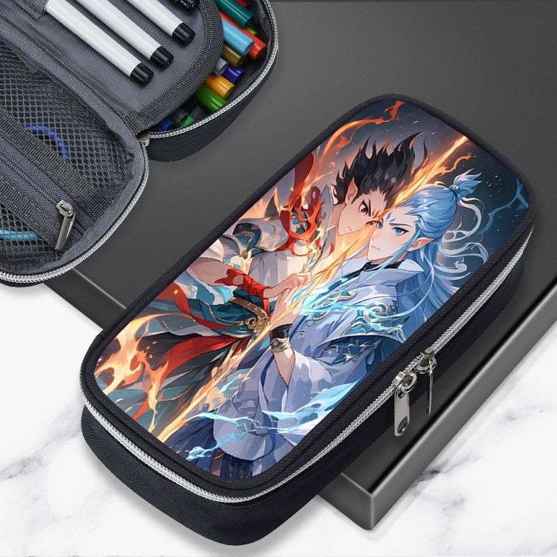 S2E哪吒之魔童闹海笔袋小学生男孩子儿童铅笔盒文具收纳袋初中大