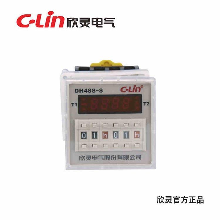 C-Lin欣灵DH48S-S 0.1s-990h 数显双延时循环时间继电器 JSS48A-S