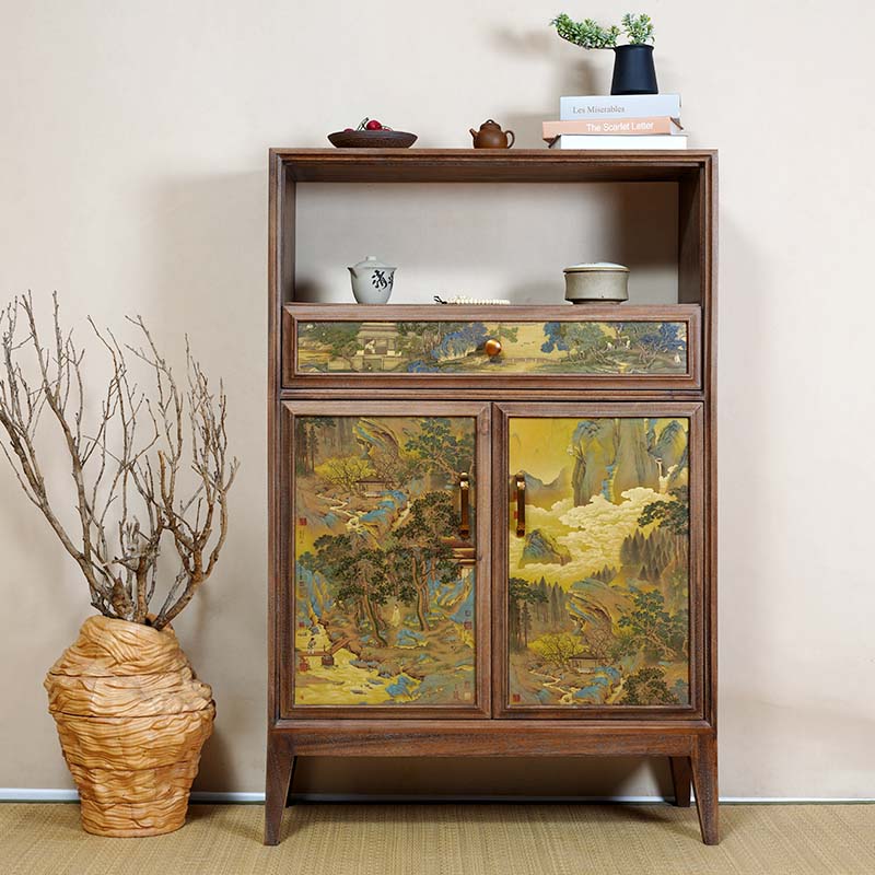 古歌元作新中式储物玄关收纳柜