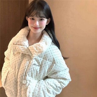 爆款2025年冬季新款宽松显瘦百搭款棉衣棉服简约休闲纯色潮流外套