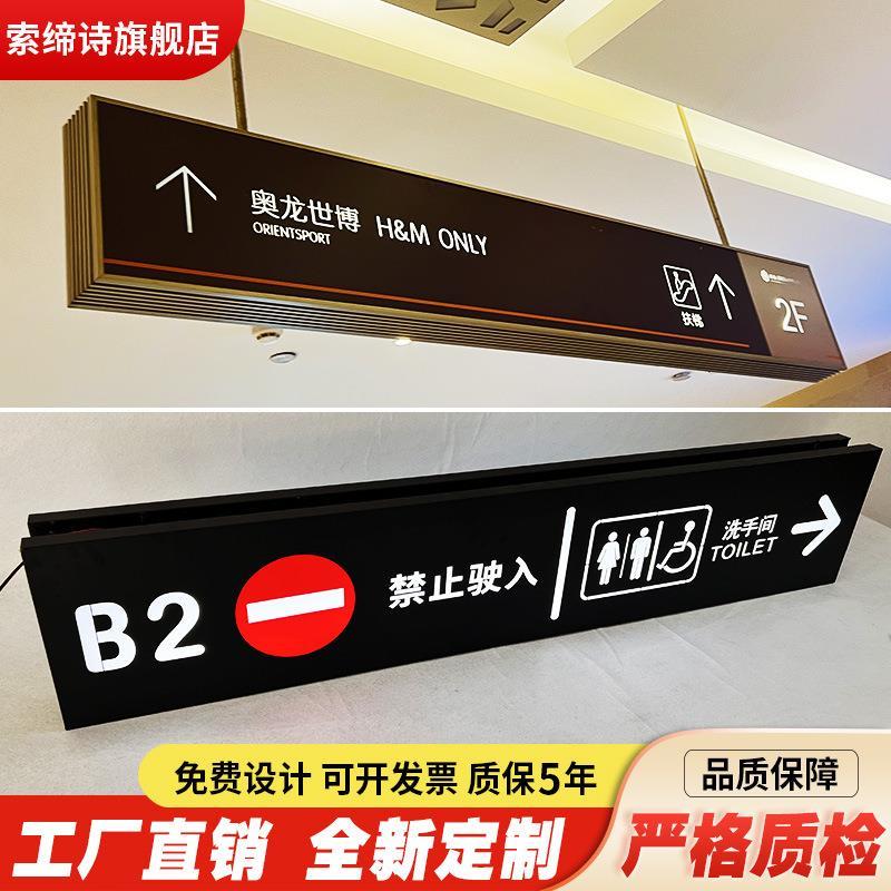 亚克力转角灯箱宣纸地下车库指示牌灯箱小区地下室宣传招牌门牌