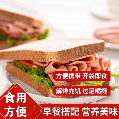 三文治火腿肠3块*350g午餐肉火腿切片大块肉三明治大根粗商用香肠