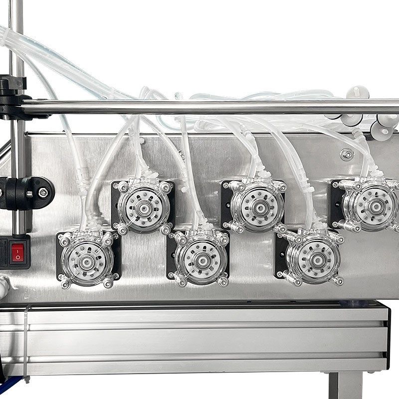 全自动蠕动泵液体灌装机 小型六头定时定量计量灌装机 液体分装机