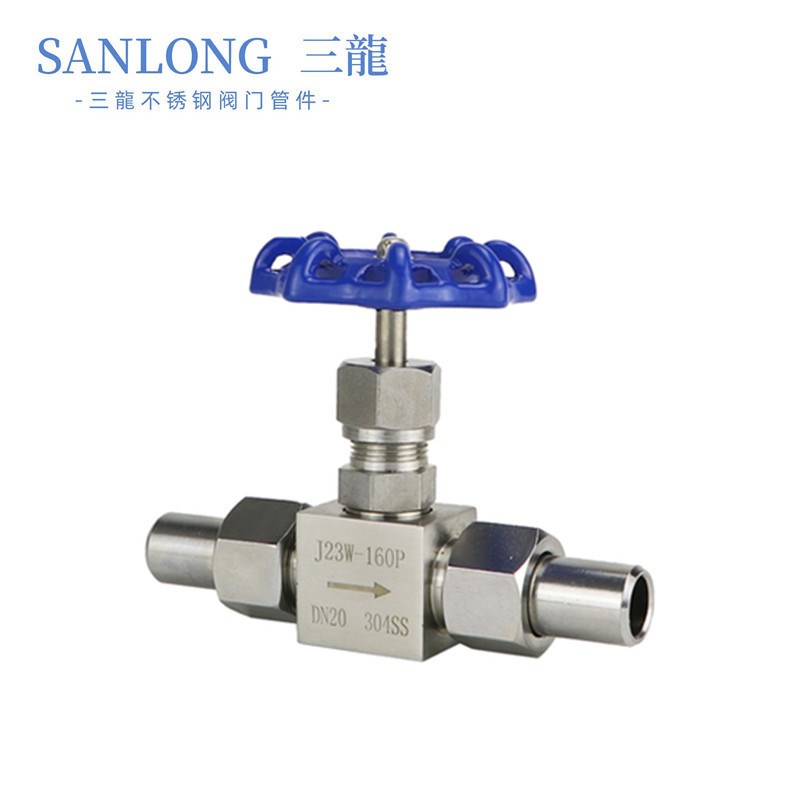 不锈钢焊接针型阀 304双活接针型阀J23W-160P高压针型阀DN15 20