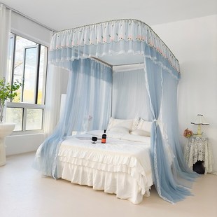 2024新款 U型导轨双层刺绣花边蚊帐917香丽儿蚊帐