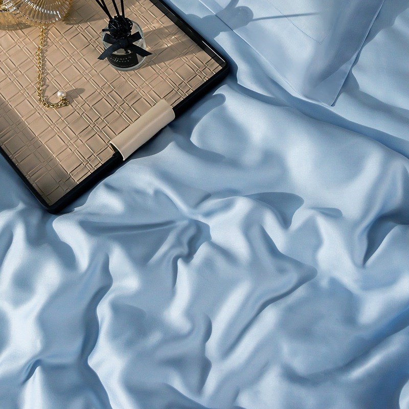 120支LF级奥地利兰精天丝四件套 凉感纯色裸睡夏季莱赛尔床上用品